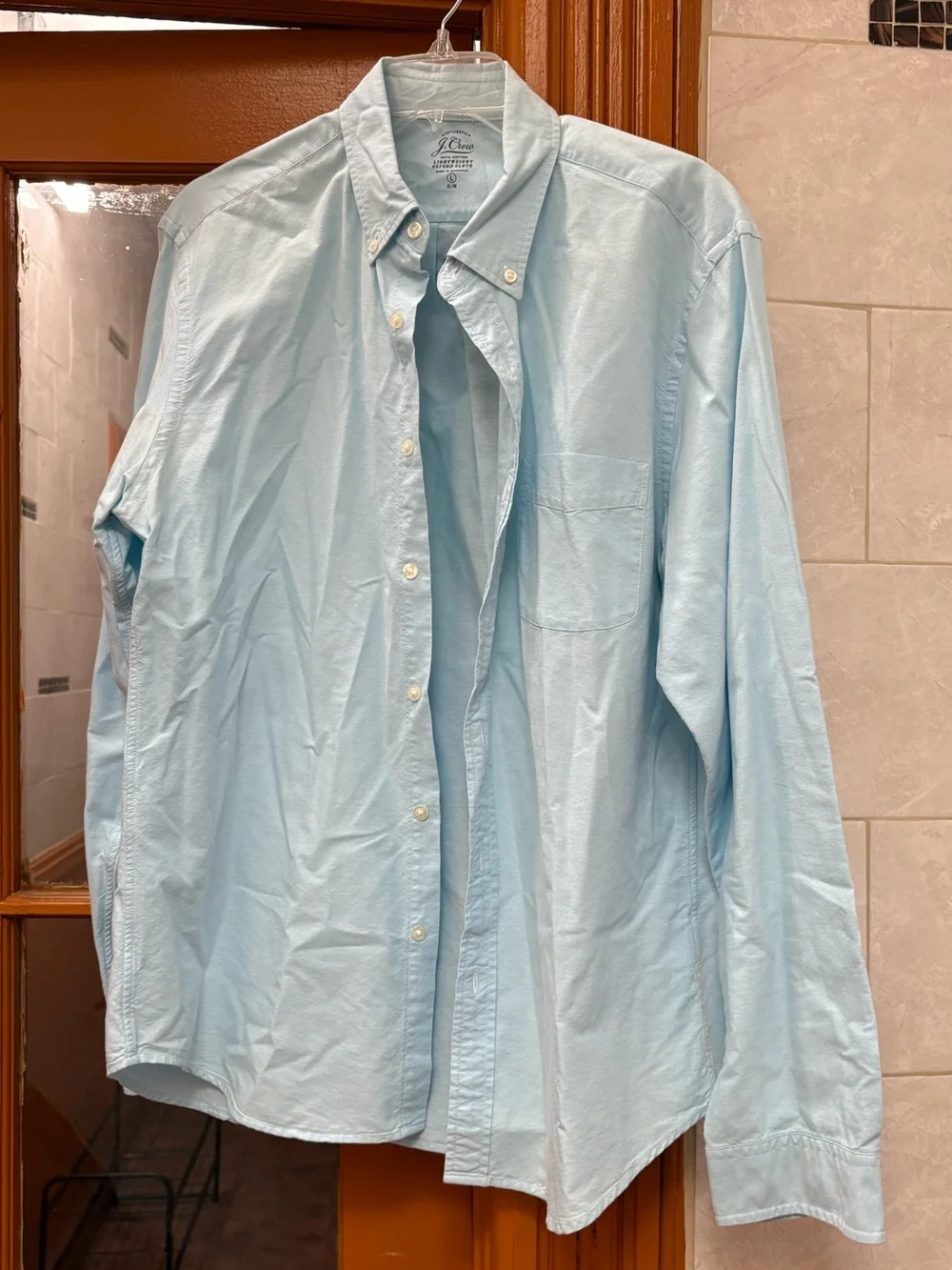 J. Crew Light Blue Button-Down Oxford Shirt